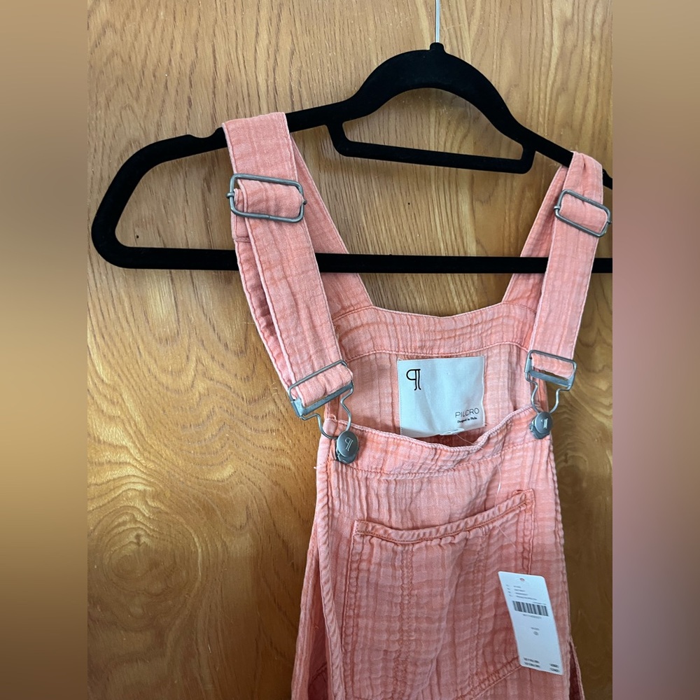 Anthropologie Pilcro Pink Romper or shortalls 0 - Picture 4 of 11